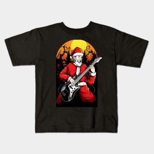 Rocker Santa Kids T-Shirt